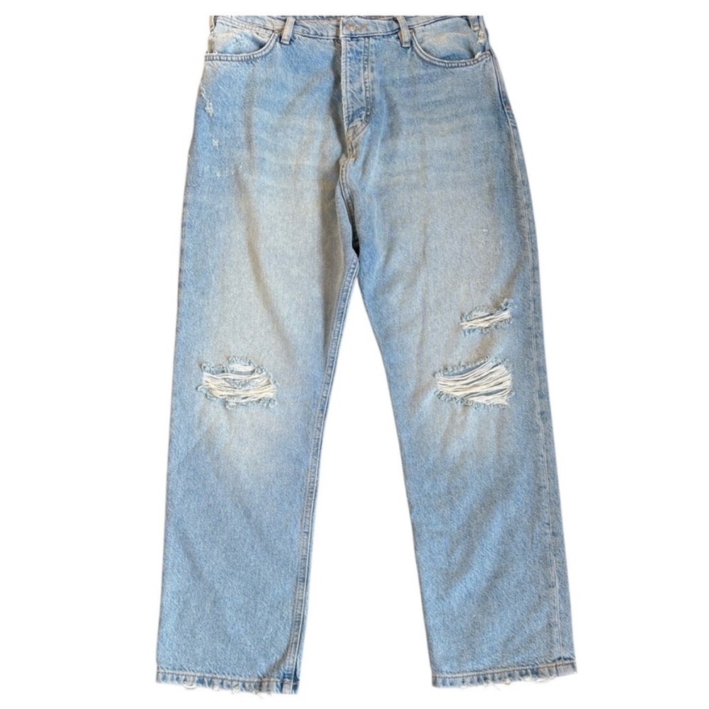 Free People Button Fly Relaxed Fit High Rise
Jeans Size 28